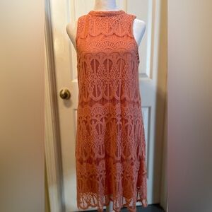 Love, Fire Dress With Lace Overlay Size Medium